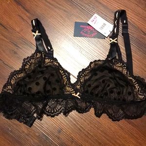Dita von Teese lace wireless nursing bra L new w tags